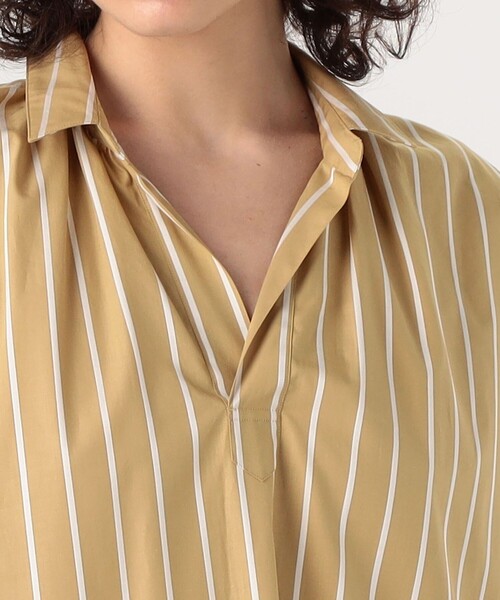 UNION LAUNCH(ユニオンランチ)の「UNION LAUNCH SKIPPER SHIRT ワンピース(シャツワンピース・レディース・ライトグリーン/ライトベージュ・FREE)」の6枚目の写真