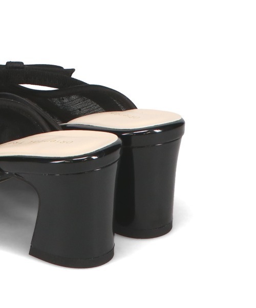 ORiental TRaffic（オリエンタルトラフィック）の「リボン ベルト ラインストーン シアー ミュール /51124（パンプス・レディース・ブラック/グレー・M/S/LL/L）」の14枚目の写真