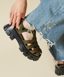 PUBLUX（パブリュクス）の「MARY QUANT × PUBLUX/マリークワント ワンポイント グルカサンダル　限定展開（サンダル）」