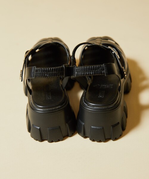 MARY QUANT ブラック スポーツサンダル セール】MARY QUANT × PUBLUX/マリークワント ワンポイント