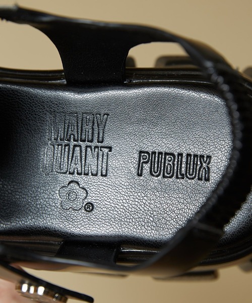 MARY QUANT ブラック スポーツサンダル セール】MARY QUANT × PUBLUX/マリークワント ワンポイント