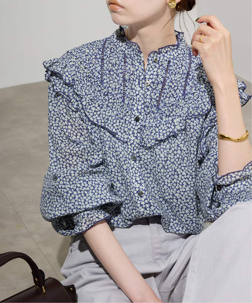 WEB・一部店舗限定/追加》フリルピンタックブラウス（シャツ/ブラウス