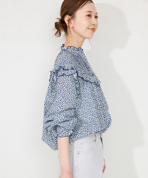 WEB・一部店舗限定/追加》フリルピンタックブラウス（シャツ/ブラウス