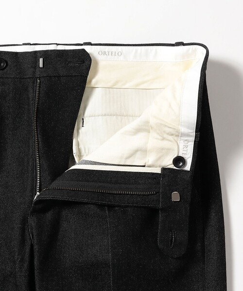 BEAMS F（ビームスエフ）の「【別注】ORTELO / シューカット ノープリーツ デニム スラックス（その他パンツ・メンズ・ブルー/ブラック・48/50/44/46）」の13枚目の写真