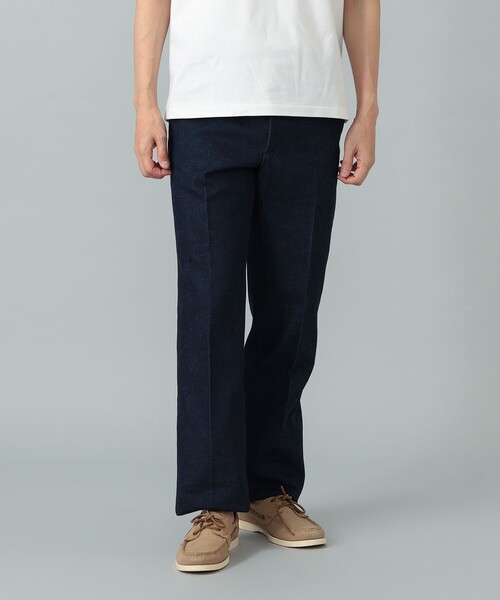 BEAMS F（ビームスエフ）の「【別注】ORTELO / シューカット ノープリーツ デニム スラックス（その他パンツ・メンズ・ブルー/ブラック・48/50/44/46）」の13枚目の写真