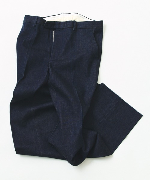 BEAMS F（ビームスエフ）の「【別注】ORTELO / シューカット ノープリーツ デニム スラックス（その他パンツ・メンズ・ブルー/ブラック・48/50/44/46）」の6枚目の写真