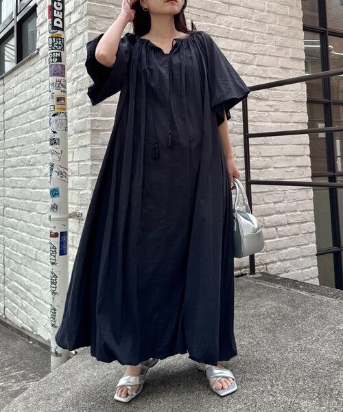 CIAOPANIC TYPY(チャオパニックティピー)の「【india】2WAYカフタンバルーンワンピース(ワンピース・レディース・ブラウン/ピンク/アイボリー/ブラック・ONE SIZE)」の7枚目の写真