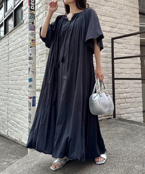 CIAOPANIC TYPY(チャオパニックティピー)の「【india】2WAYカフタンバルーンワンピース(ワンピース・レディース・ブラウン/ピンク/アイボリー/ブラック・ONE SIZE)」の8枚目の写真