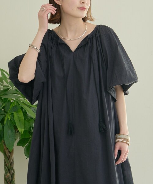 CIAOPANIC TYPY(チャオパニックティピー)の「【india】2WAYカフタンバルーンワンピース(ワンピース・レディース・ブラウン/ピンク/アイボリー/ブラック・ONE SIZE)」の9枚目の写真