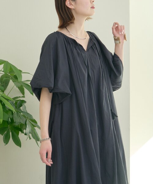 CIAOPANIC TYPY(チャオパニックティピー)の「【india】2WAYカフタンバルーンワンピース(ワンピース・レディース・ブラウン/ピンク/アイボリー/ブラック・ONE SIZE)」の11枚目の写真