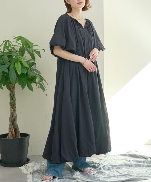 CIAOPANIC TYPY(チャオパニックティピー)の「【india】2WAYカフタンバルーンワンピース(ワンピース・レディース・ブラウン/ピンク/アイボリー/ブラック・ONE SIZE)」の14枚目の写真