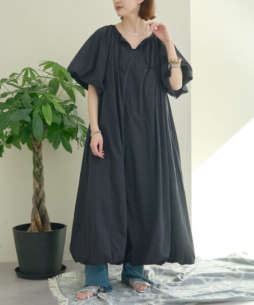 CIAOPANIC TYPY(チャオパニックティピー)の「【india】2WAYカフタンバルーンワンピース(ワンピース・レディース・ブラウン/ピンク/アイボリー/ブラック・ONE SIZE)」の15枚目の写真