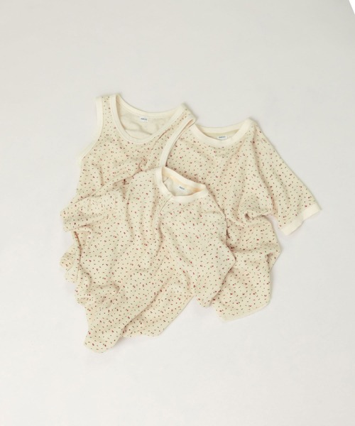 PAR ICI（パーリッシィ）の「USEDサーマル小花プリント 半袖Tシャツ（Tシャツ/カットソー・レディース・レッド/ブルー・FREE）」の4枚目の写真