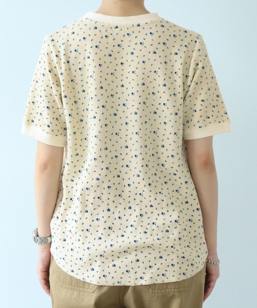 PAR ICI（パーリッシィ）の「USEDサーマル小花プリント 半袖Tシャツ（Tシャツ/カットソー・レディース・レッド/ブルー・FREE）」の16枚目の写真