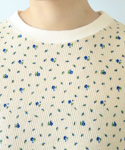 PAR ICI（パーリッシィ）の「USEDサーマル小花プリント 半袖Tシャツ（Tシャツ/カットソー・レディース・レッド/ブルー・FREE）」の17枚目の写真