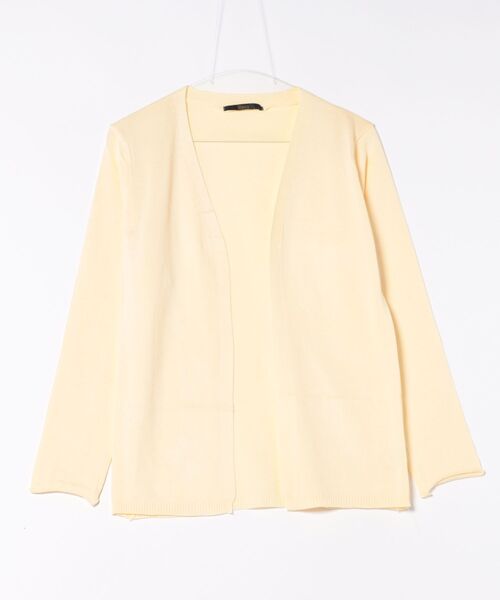 Ritzy(リッツィー)の「5色展開 透け感ニットカーディガン(カーディガン/ボレロ・レディース・イエロー/ホワイト/ピンク/ブラック/グレー・FREE)」の21枚目の写真