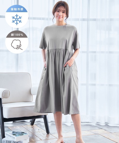 familiar】グレー ワンピース 綿100% size90 タグ付き未使用】familiar