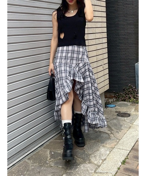 EVRIS(エヴリス)の「ハートカッティングニットトップス(ニット/セーター・レディース・ブラック/ブルー/ホワイト/ピンク・FREE)」の21枚目の写真