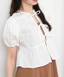 paravion | コットンリボンカーディガンブラウス(シャツ/ブラウス)