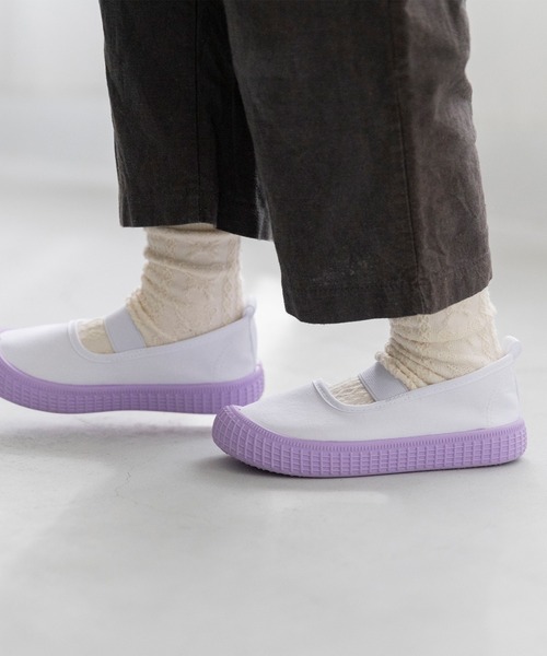 welleg（ウェレッグ）の「甲ゴムバンド 子ども用 上履き 上靴（スニーカー・キッズ・ブルー/ブラウン/ピンク/ホワイト/オレンジ/パープル・14.0cm/14.5cm/15.0cm/15.5cm/16.0cm/16.5cm/17.0cm/17.5cm/18.0cm/18.5cm/19.0cm/19.5cm/20.0cm/20.5cm/13.5cm）」の15枚目の写真