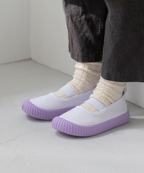 welleg（ウェレッグ）の「甲ゴムバンド 子ども用 上履き 上靴（スニーカー・キッズ・ブルー/ブラウン/ピンク/ホワイト/オレンジ/パープル・14.0cm/14.5cm/15.0cm/15.5cm/16.0cm/16.5cm/17.0cm/17.5cm/18.0cm/18.5cm/19.0cm/19.5cm/20.0cm/20.5cm/13.5cm）」の12枚目の写真