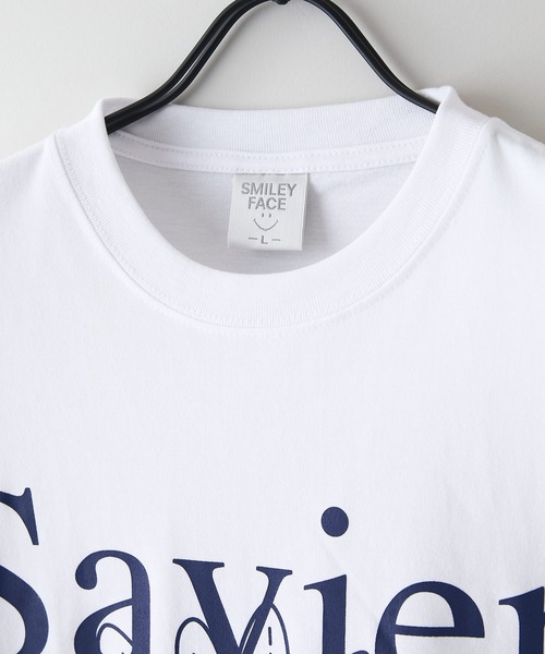 SAVIER（サビアー）の「【SAVIER/サビアー】×【SMILEY FACE/スマイリーフェイス】コラボ フラワープリント Tシャツ オーバーサイズ（Tシャツ/カットソー・メンズ・ホワイト/ブラック・MEDIUM/LARGE）」の7枚目の写真
