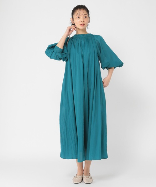 新品　スタジオポエム　ワンピース ribbon JQ side cut onepiece(M GREIGE): ワンピース｜PMbox P&M