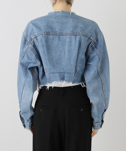 QUIITO キイト　NO COLLAR DENIM JK 新品未使用 QUIITO キイト NO COLLAR DENIM JK 新品未使用 - メルカリ