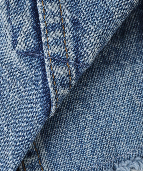 SLOBE IENA(スローブイエナ)の「QUIITO/キート ノーカラーデニムジャケット Q25SJ017(デニムジャケット・レディース・ブルー・FREE)」の15枚目の写真