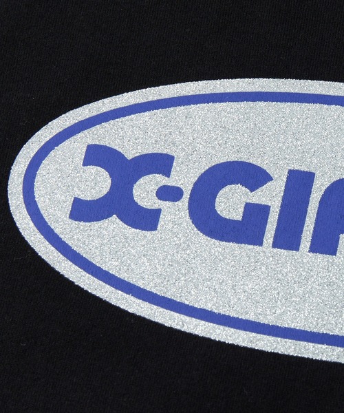 tシャツ NUMBER 1 GLITTER OVAL LOGO S/S TEE レディース メンズ X-girl tシャツ NUMBER 1 GLITTER OVAL LOGO S/S TEE レディース