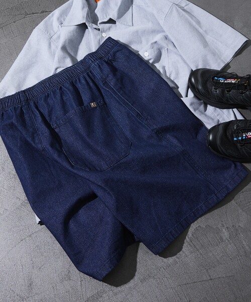 RED KAP（レッドキャップ）の「RED KAP/レッドキャップ 別注 デニム シェフイージーショーツ（その他パンツ・メンズ・ネイビー/サックスブルー/その他13/ホワイト・SMALL/MEDIUM/LARGE）」の2枚目の写真