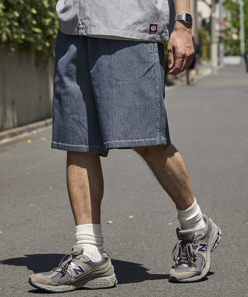 RED KAP（レッドキャップ）の「RED KAP/レッドキャップ 別注 デニム シェフイージーショーツ（その他パンツ・メンズ・ネイビー/サックスブルー/その他13/ホワイト・SMALL/MEDIUM/LARGE）」の4枚目の写真