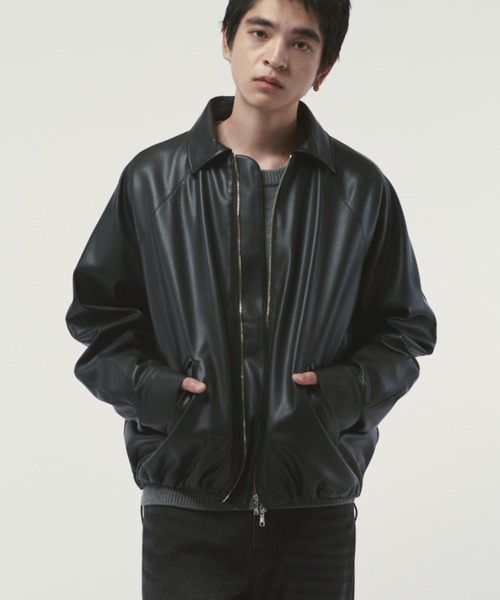 Lui's 25AWグランジシンセティックレザーバルーンブルゾン グランジシンセティックレザーバルーンブルゾン（ブルゾン）｜Lui's