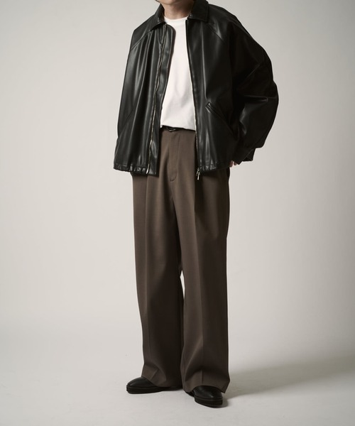 Lui's（ルイス）の「シンセティックレザーバルーンブルゾン（ブルゾン・メンズ・ブラック・S/M/XS）」の14枚目の写真