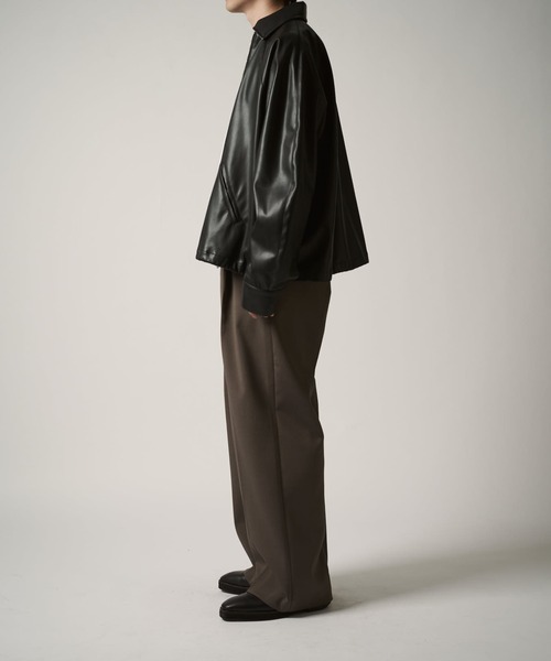 Lui's（ルイス）の「シンセティックレザーバルーンブルゾン（ブルゾン・メンズ・ブラック・S/M/XS）」の15枚目の写真