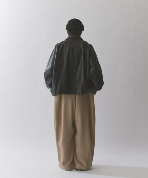 Lui's（ルイス）の「シンセティックレザーバルーンブルゾン（ブルゾン・メンズ・ブラック・S/M/XS）」の11枚目の写真