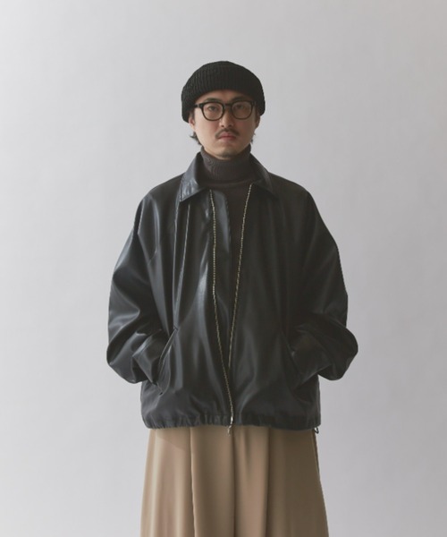 Lui's（ルイス）の「シンセティックレザーバルーンブルゾン（ブルゾン・メンズ・ブラック・S/M/XS）」の8枚目の写真