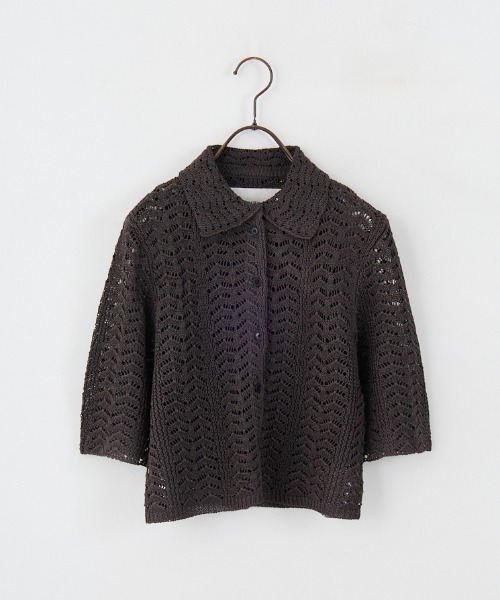 TODAYFUL/トゥデイフル] レース ニットシャツ（シャツ/ブラウス