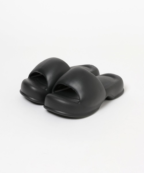 BAYFLOW（ベイフロー）の「[軽量]EVAスライドサンダル（サンダル・レディース・ブラック/オフホワイト・MEDIUM/LARGE）」の5枚目の写真