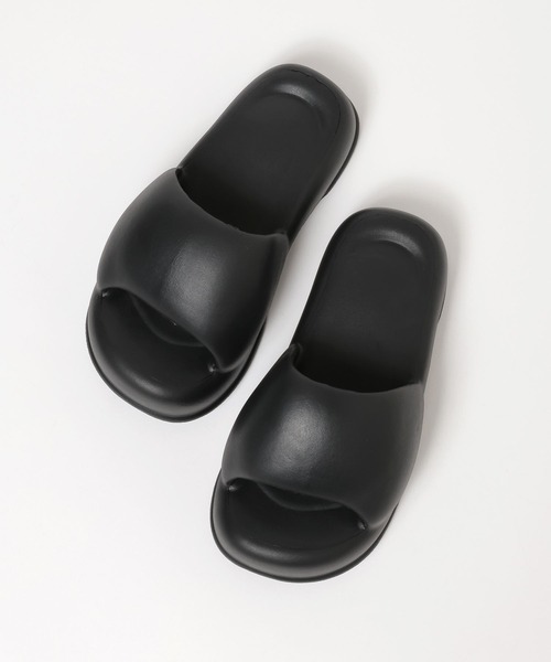 BAYFLOW（ベイフロー）の「[軽量]EVAスライドサンダル（サンダル・レディース・ブラック/オフホワイト・MEDIUM/LARGE）」の6枚目の写真