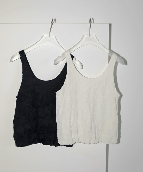 anuke（アンヌーク）の「Washer Tanktop（タンクトップ・レディース・ホワイト/ブラック・FREE）」の9枚目の写真