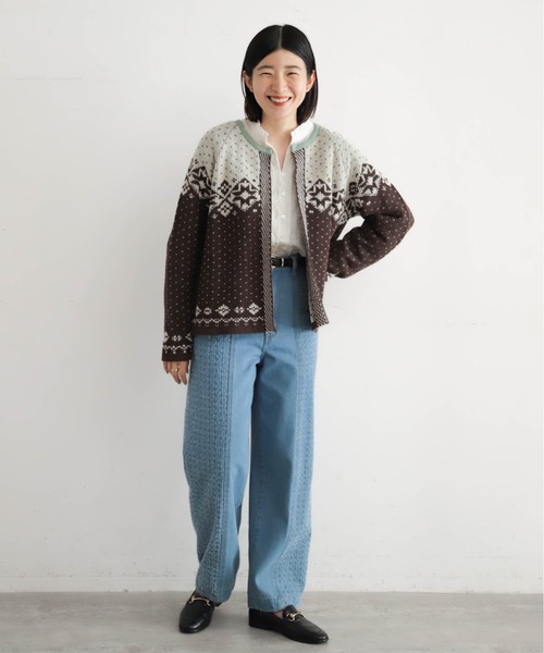 バイカラーJQ ワイドカーデ | NOMBRE IMPAIR