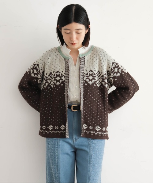 バイカラーJQ ワイドカーデ | NOMBRE IMPAIR