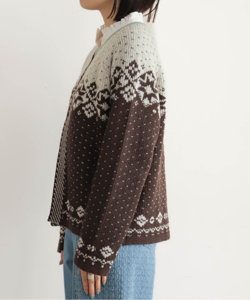 バイカラーJQ ワイドカーデ | NOMBRE IMPAIR