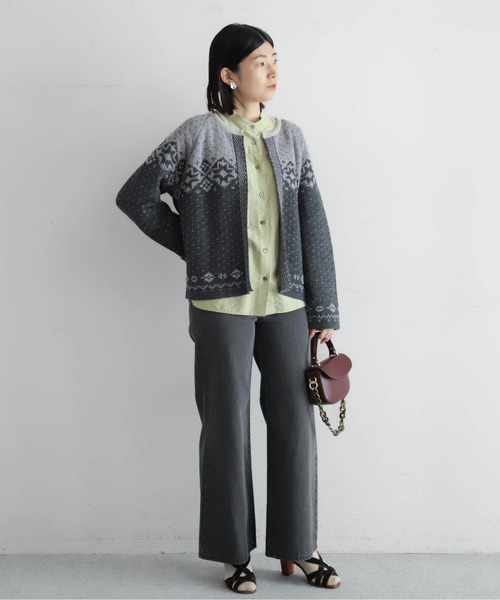 NOMBRE IMPAIR（ノンブルアンペール）の「バイカラーJQ　ワイドカーデ（カーディガン/ボレロ・レディース・ブラウン/チャコールグレー・FREE）」の22枚目の写真