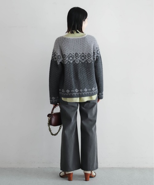 バイカラーJQ ワイドカーデ | NOMBRE IMPAIR