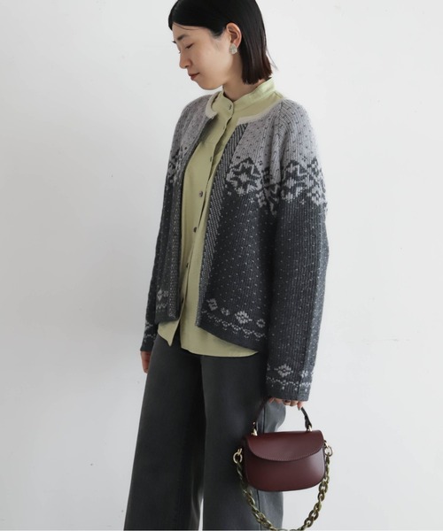 x_x.a-m.-.-.jaページ バイカラーJQ ワイドカーデ | NOMBRE IMPAIR