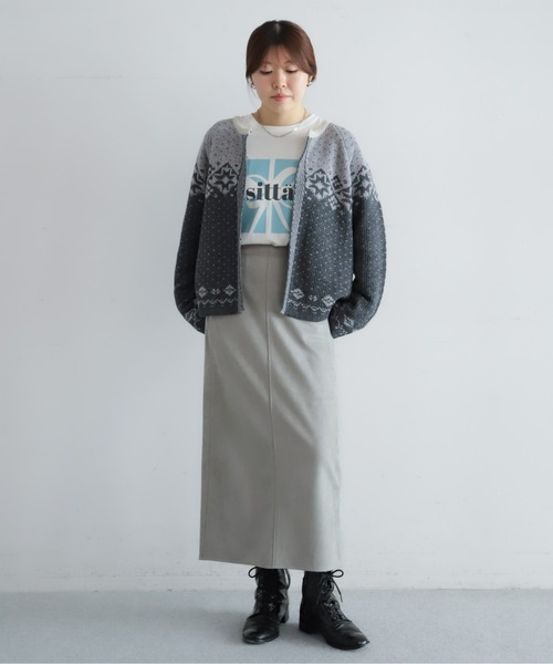 バイカラーJQ ワイドカーデ | NOMBRE IMPAIR