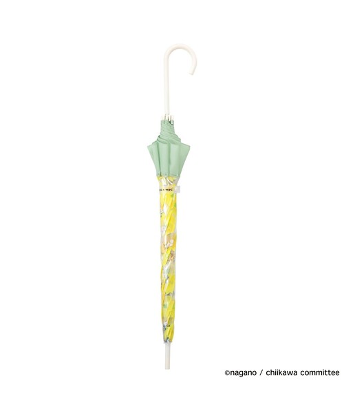 Wpc.(ダブリュピーシー)の「Wpc./ダブリュピーシー ビニール傘 花かんむり ちいかわ(長傘・レディース・イエロー・ONE SIZE)」の3枚目の写真