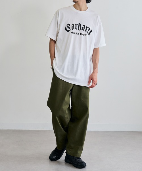 Carhartt WIP（カーハートダブリューアイピー）の「【CARHARTT WIP】SHORT SLEEVE ONYX T-SHIRT I032875（Tシャツ/カットソー・メンズ・ブラック/ホワイト/ブラウン/グリーン・S/M/L/XL）」の7枚目の写真
